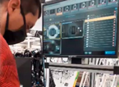 Sistema de visión automatizada inspección de clips y grommets